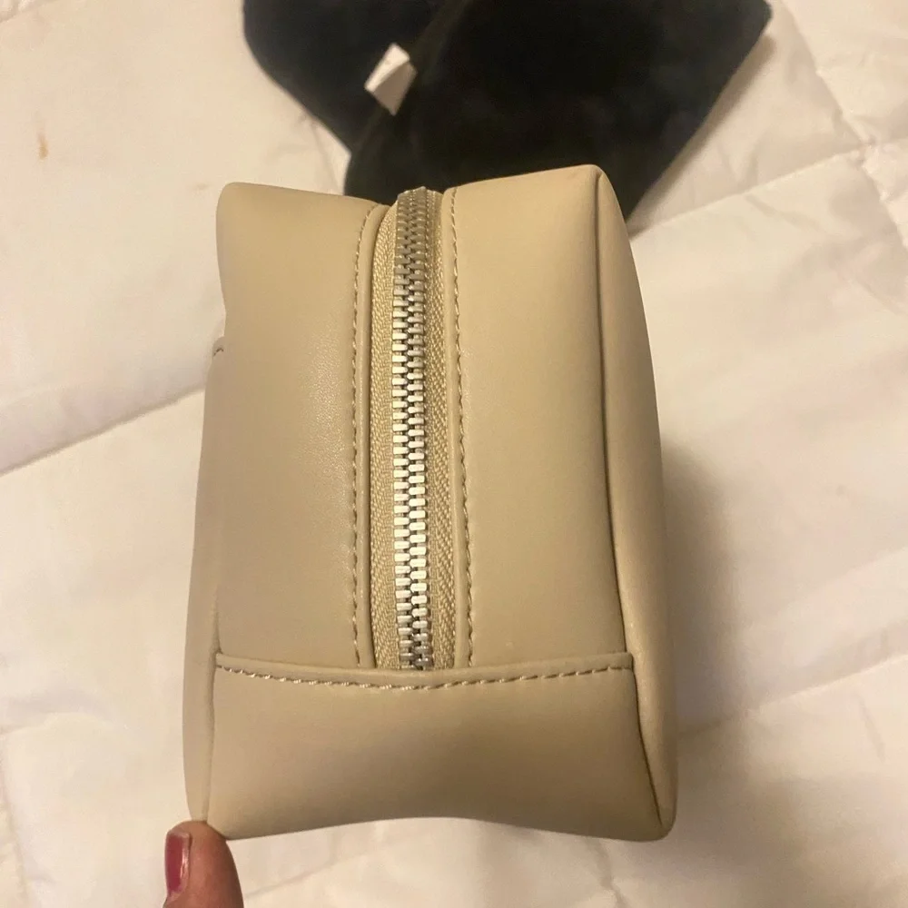 Monos Vegan Leather Large Toiletry Case in Ivory - Picture 5 of 14
